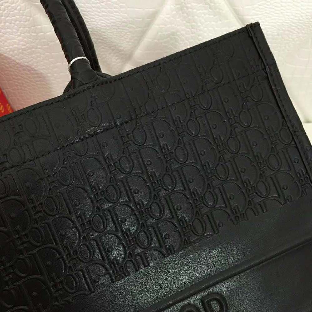 TÚI Dior Women Book Tote Dior Oblique Bag-Black