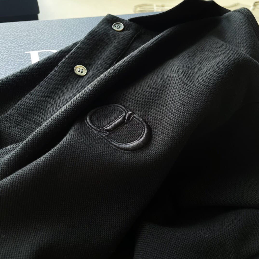 ÁO DIOR POLO SHIRT MÀU ĐEN UNISEX