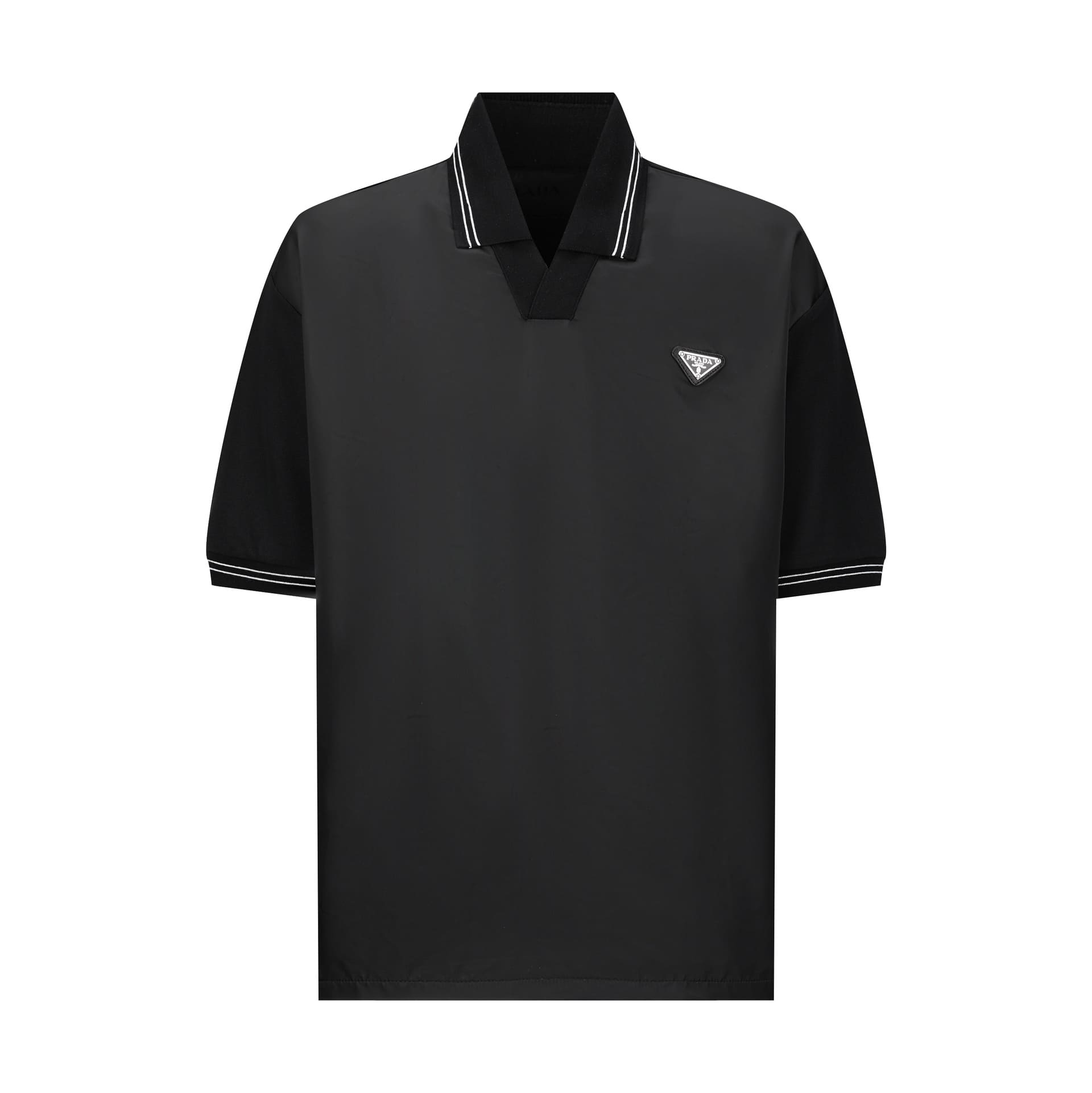 ÁO PRADA POLO SHIRT MÀU ĐEN UNISEX
