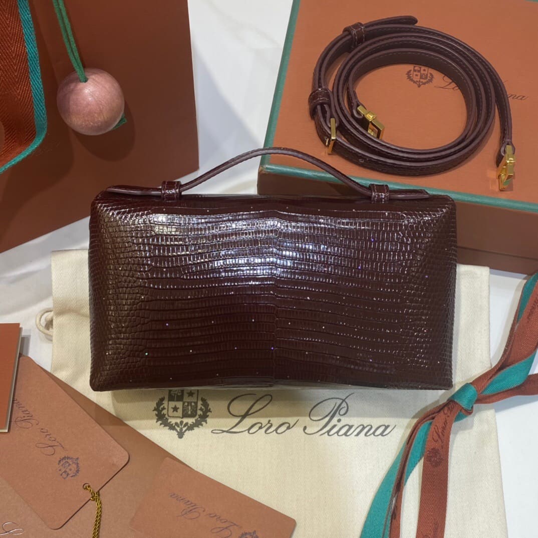 TÚI Loro Piana Women Extra bằng da thằn lằn(Liên hệ để được giá tốt nhất)