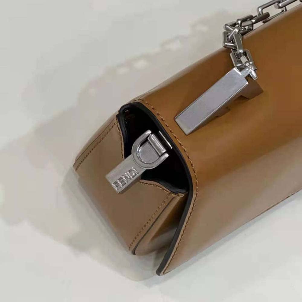 TÚI FENDI Women First Sight Brown Leather Mini Bag