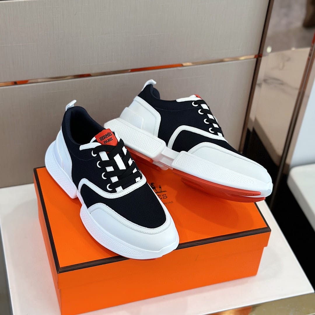 GIÀY HERMES H BOUNCING SNEAKER LOW SPORTS BLACK
