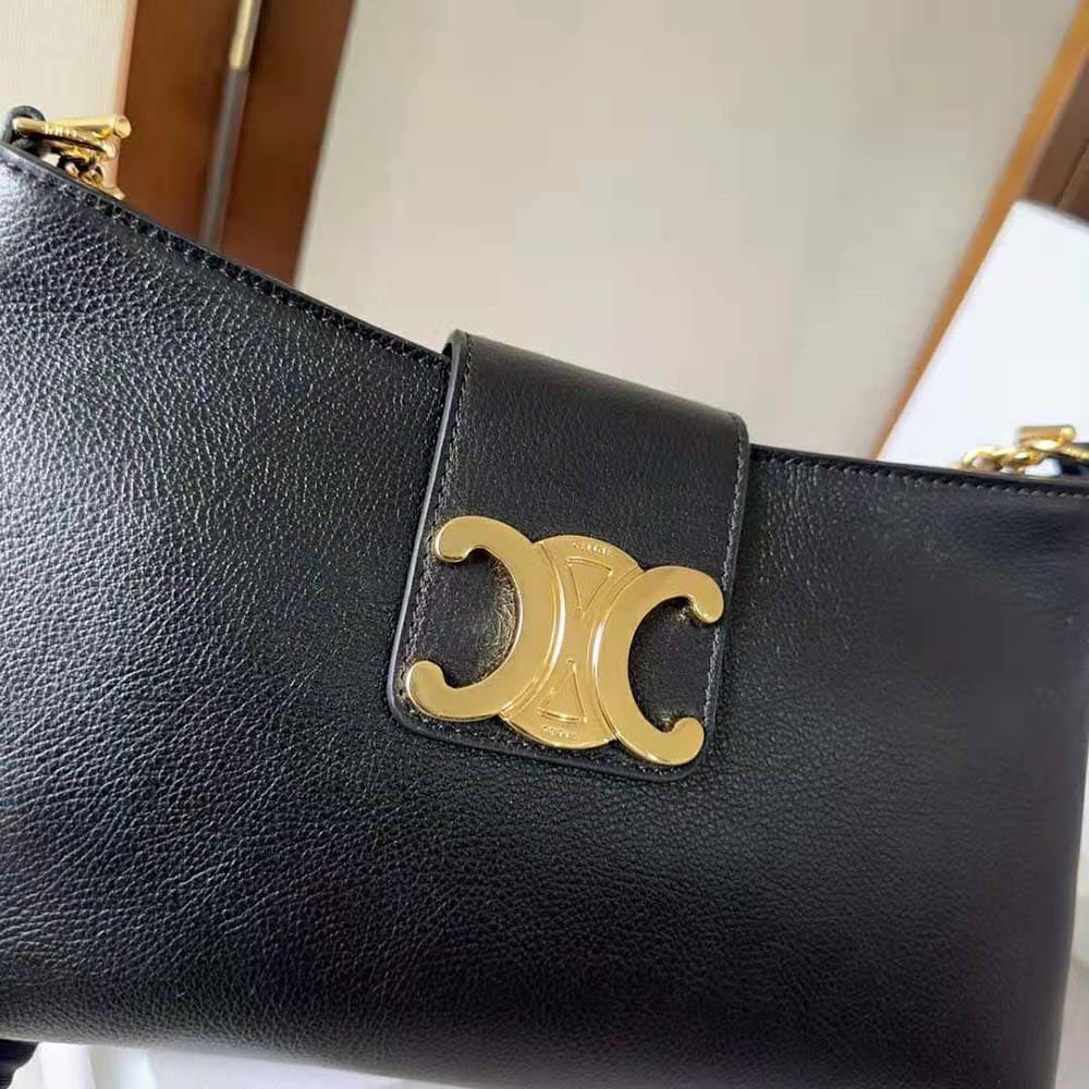 TÚI Celine Women Medium Wiltern Bag in Smooth Calfskin-Black
