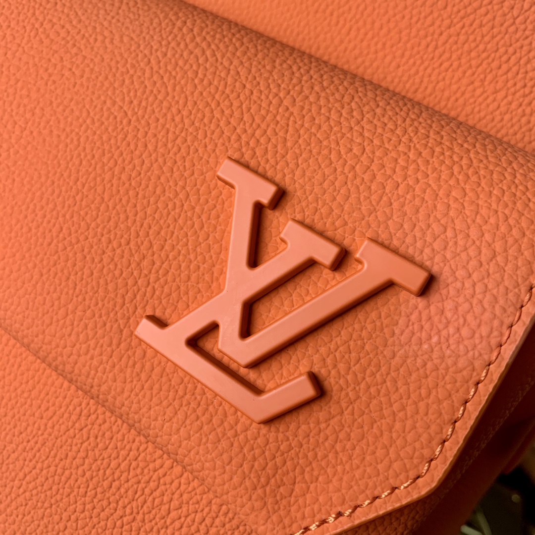 BALO LOUIS VUITTON AEROGRAM Leather Backpack-Orange