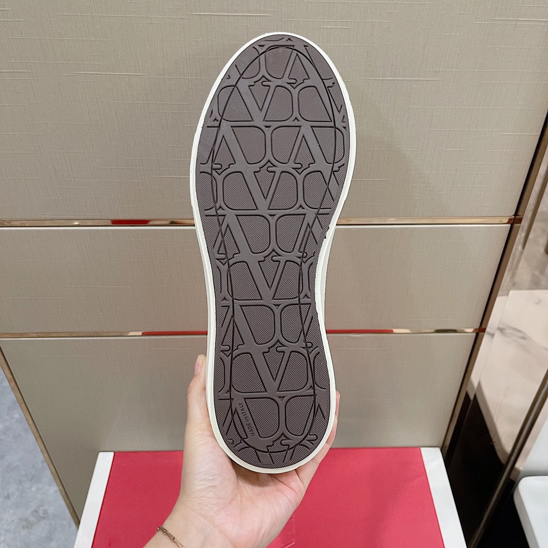 GIÀY VALENTINO CANVAS LEATHER SNEAKER SHOES AAA