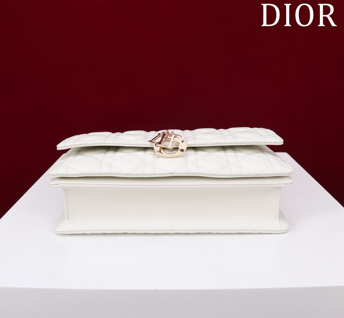 TÚI CHRISTIAN DIOR Mini Miss Dior Bag White Cannage Lambskin