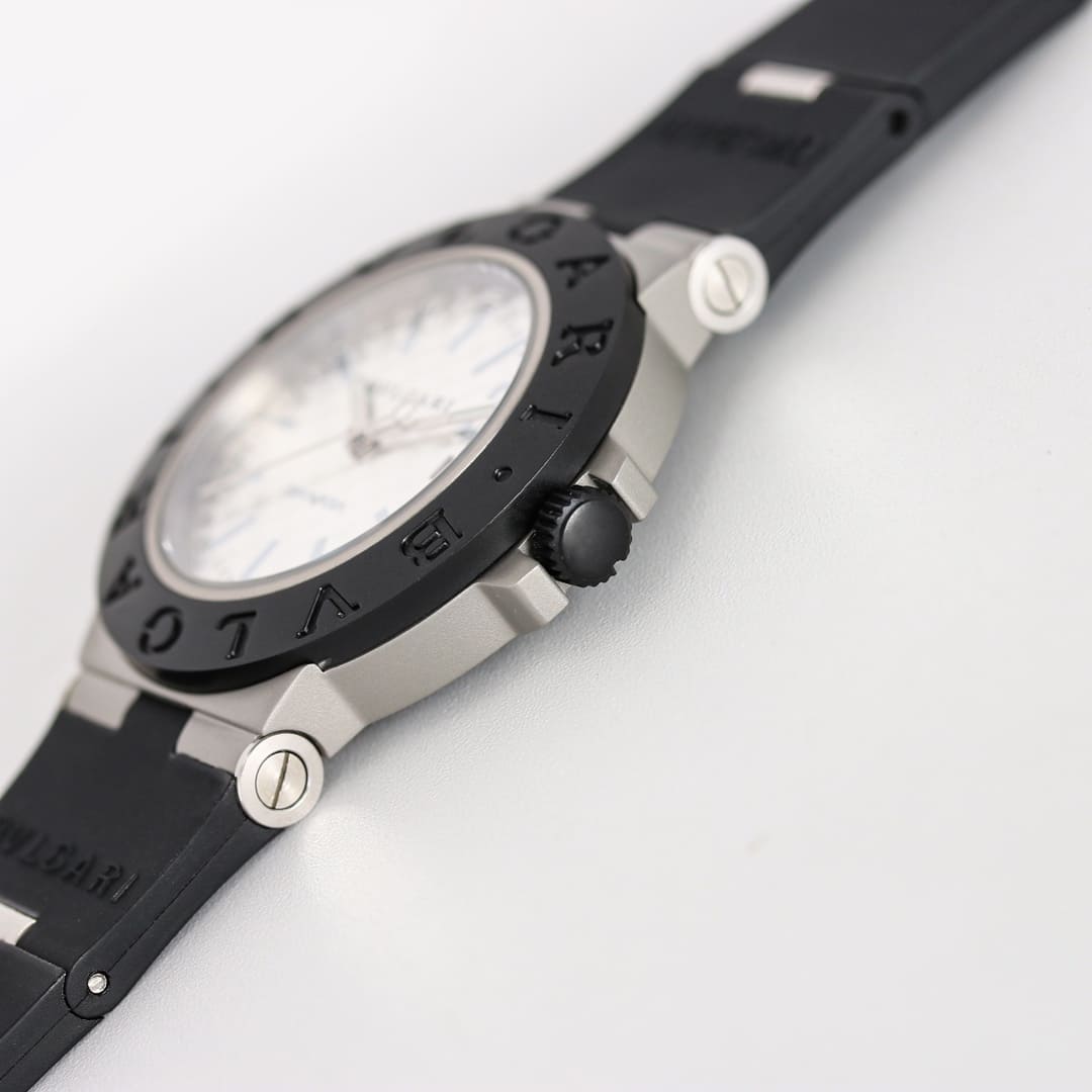 Đồng hồ BVLGARI Aluminium Automatic mặt số màu trắng