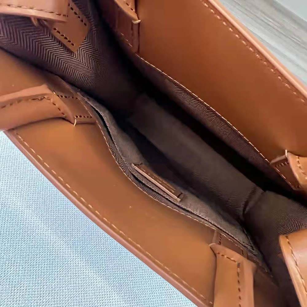 TÚI LOEWE Tote Standard A5 bằng da bê màu nâu đậm