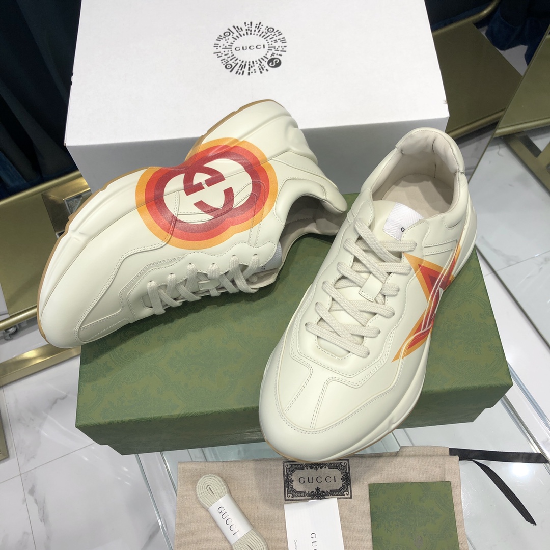 GIÀY GUCCI RHYTON GG ITALIA SNEAKERS SHOES UNISEX