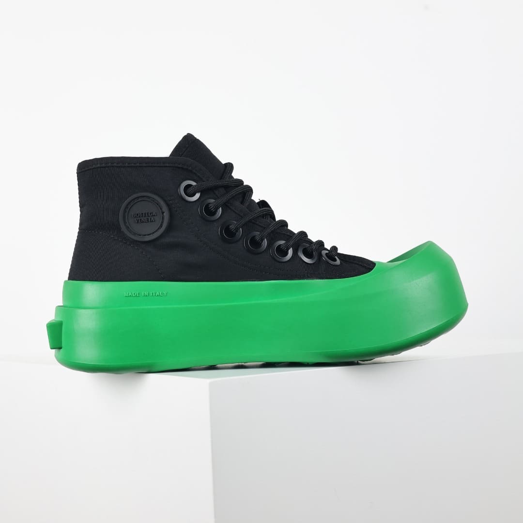 GIÀY BOTTEGA VENETA CANVAS HIGH TOP UNISEX TOP QUALITY SHOES AAA