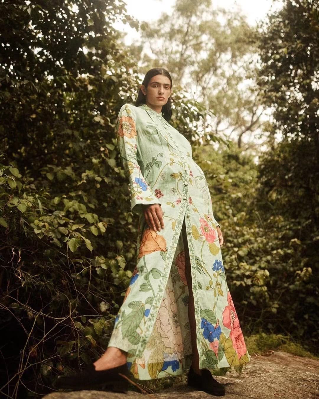 VÁY ALE'MAIS Flower Vintage Dress High Classy