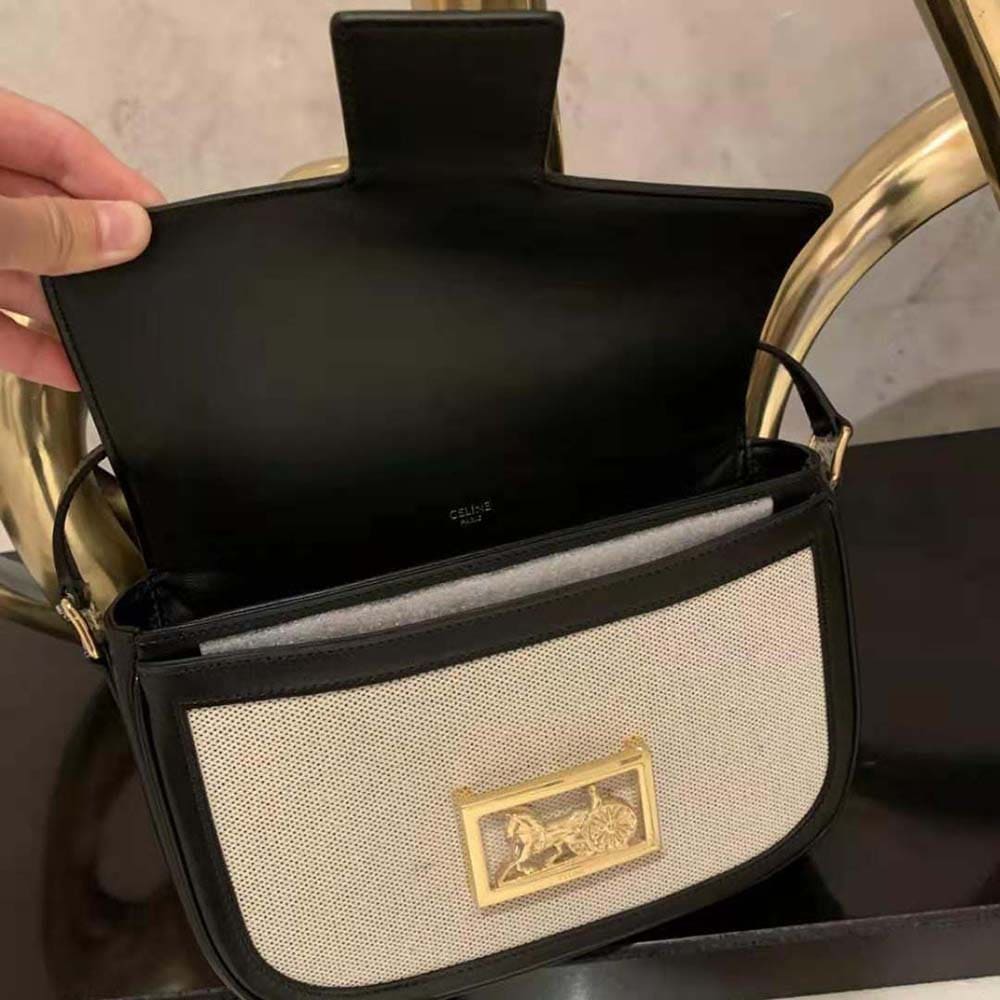 TÚI Celine Women Medium Sulky Bag in Textile and Calfskin