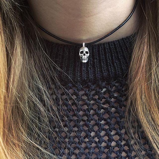 THE Skull necklace sterling silver 925 Italia