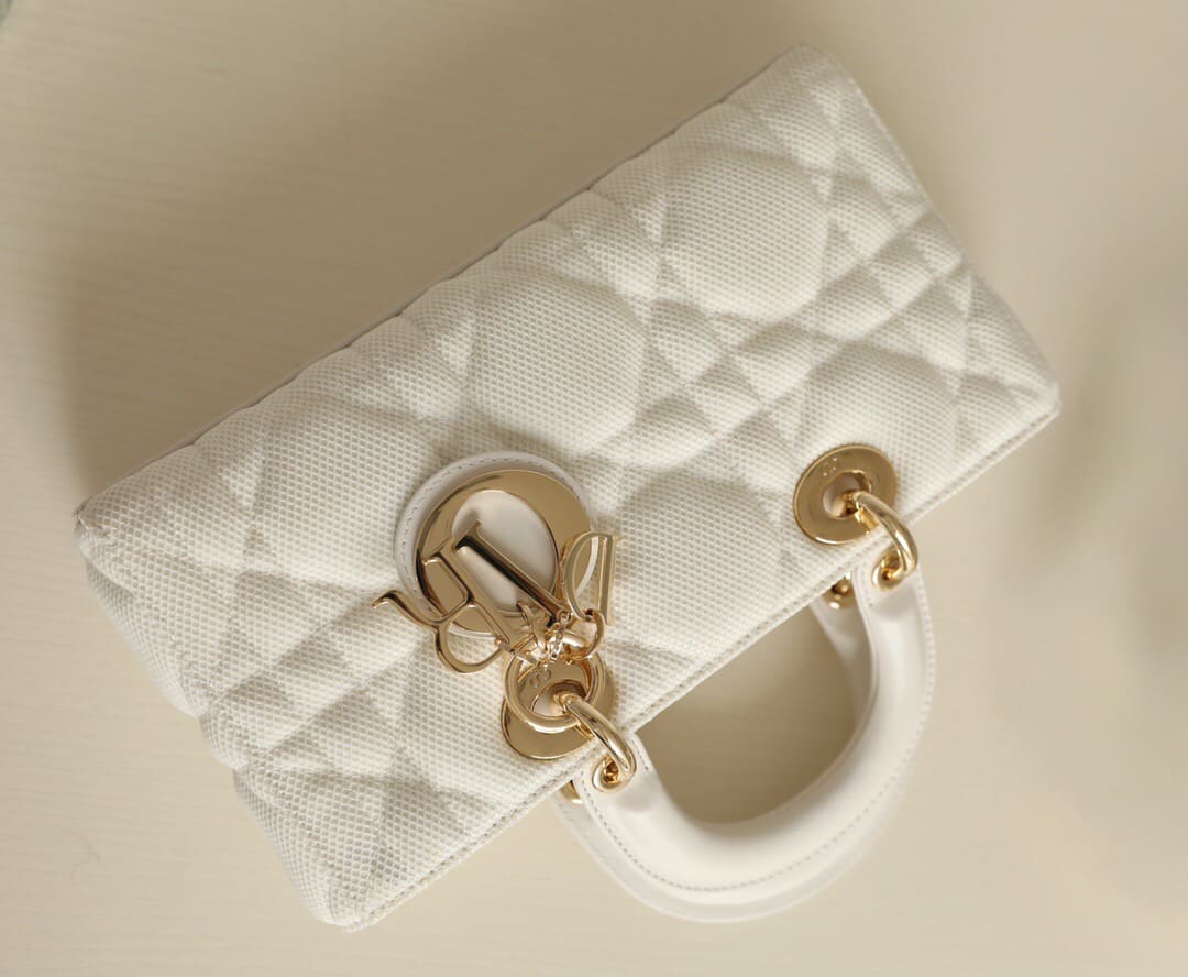 TÚI CHRISTIAN DIOR Lady D-Joy Bag Bright Mesh White