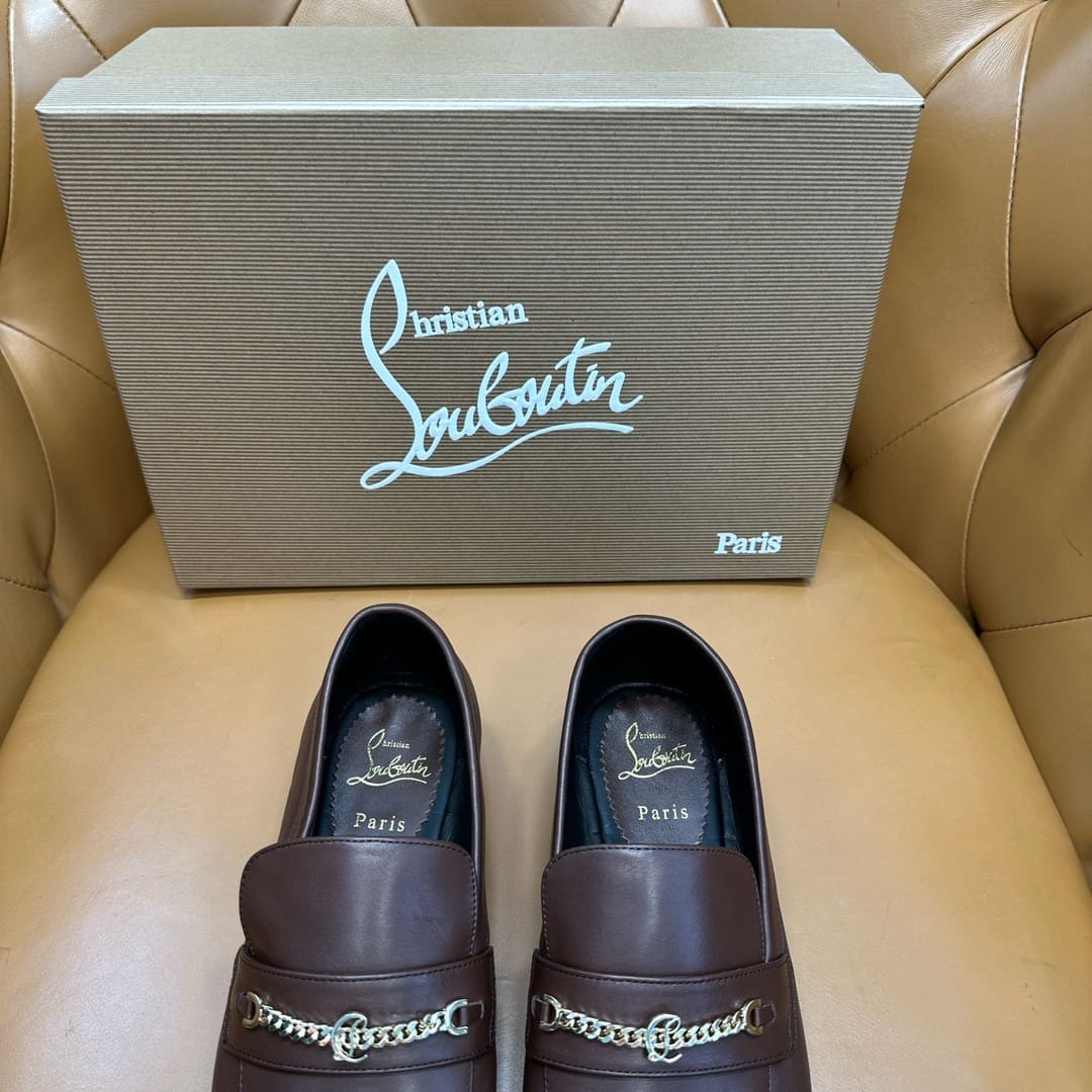 GIÀY CHRISTIAN LOUBOUTIN LOAFER HIGH TOP QUALITY SHOES AAA