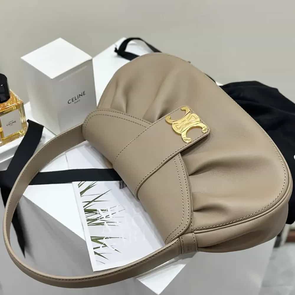 TÚI CELINE Medium Polly Bag in Supple Calfskin