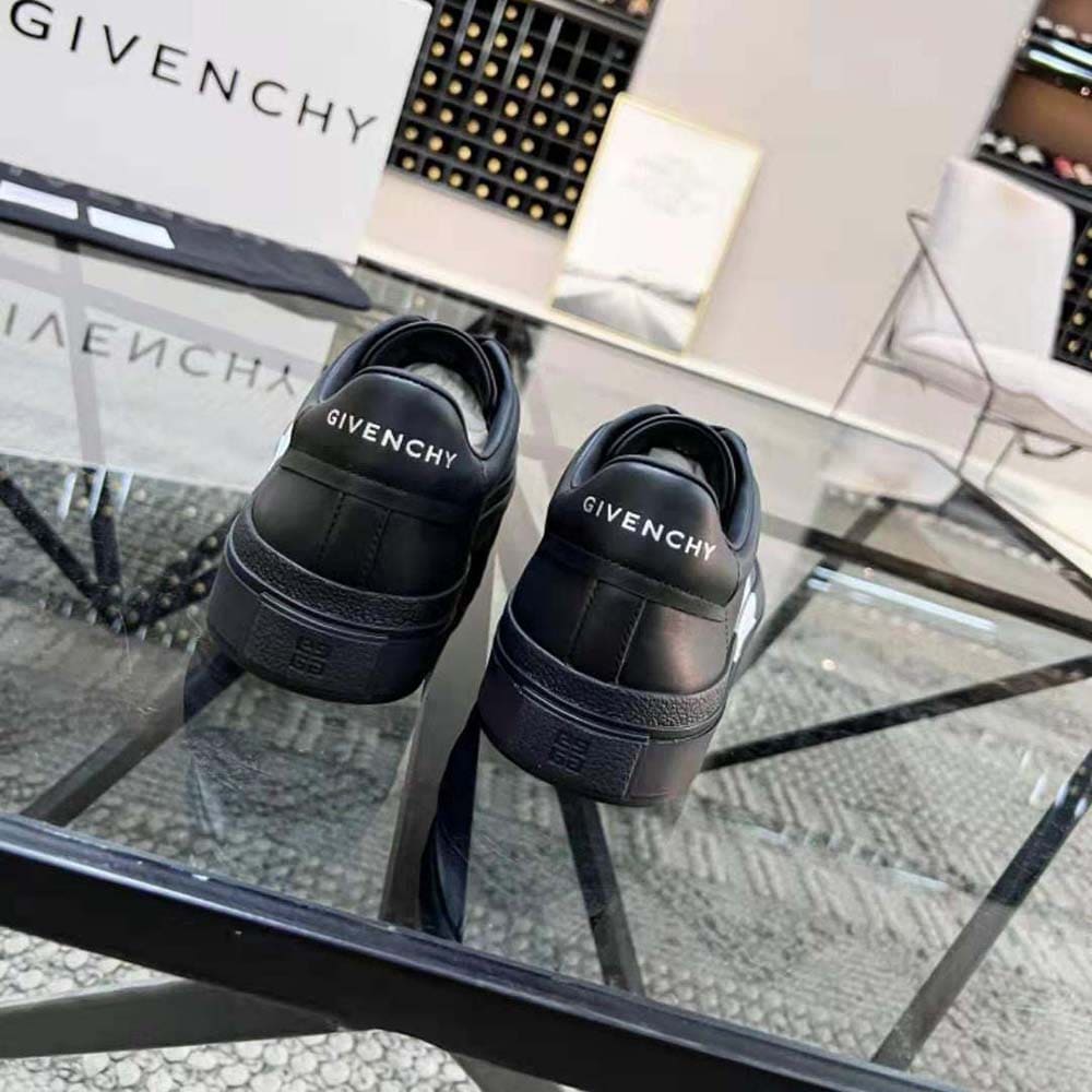 GIÀY GIVENCHY City Sport Disney Castle Sneakers in Leather-Black