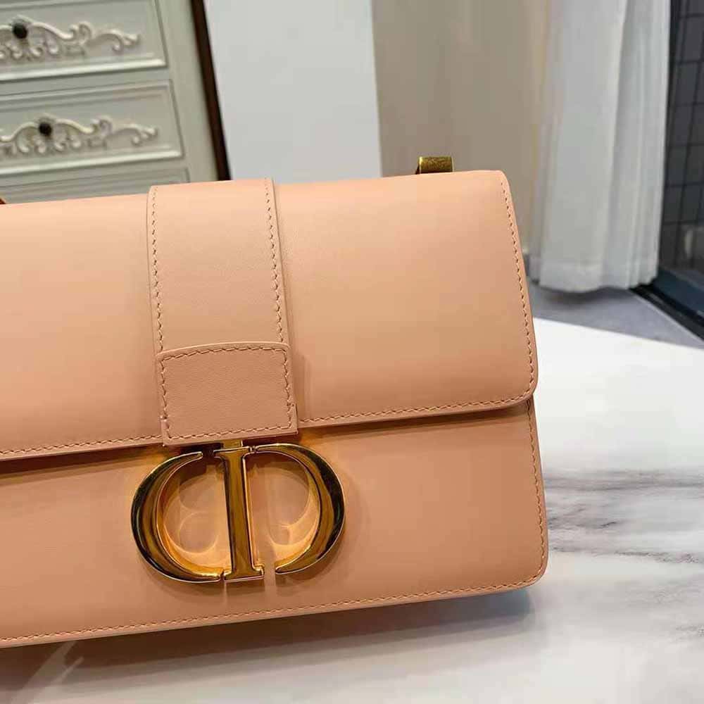 TÚI Dior Women 30 Montaigne Bag Des Vents Box Calfskin-Pink Top Quality