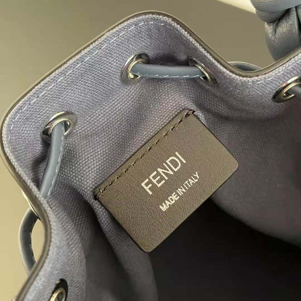 TÚI Fendi Women Mon Tresor Blue FF Canvas Mini-Bag