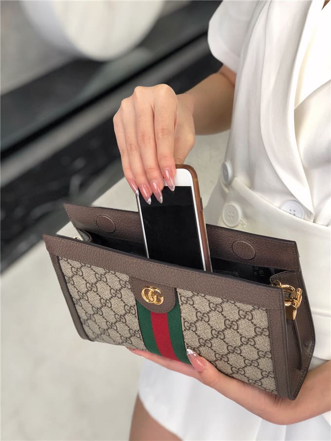 TÚI Gucci Ophidia GG small shoulder bag brown Top Quality