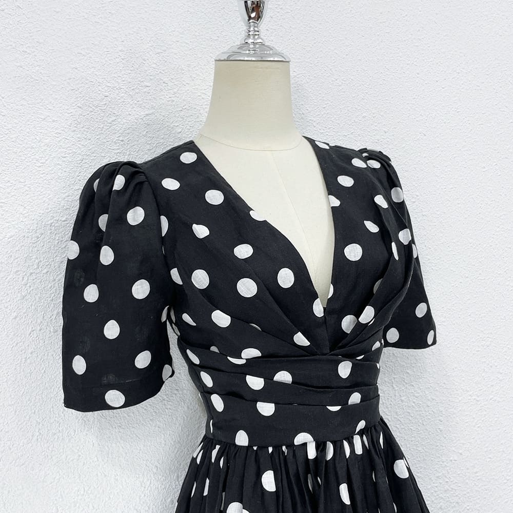 VÁY ZIMMERMANN Polka Dot Pattern Vintage Dress High Classy