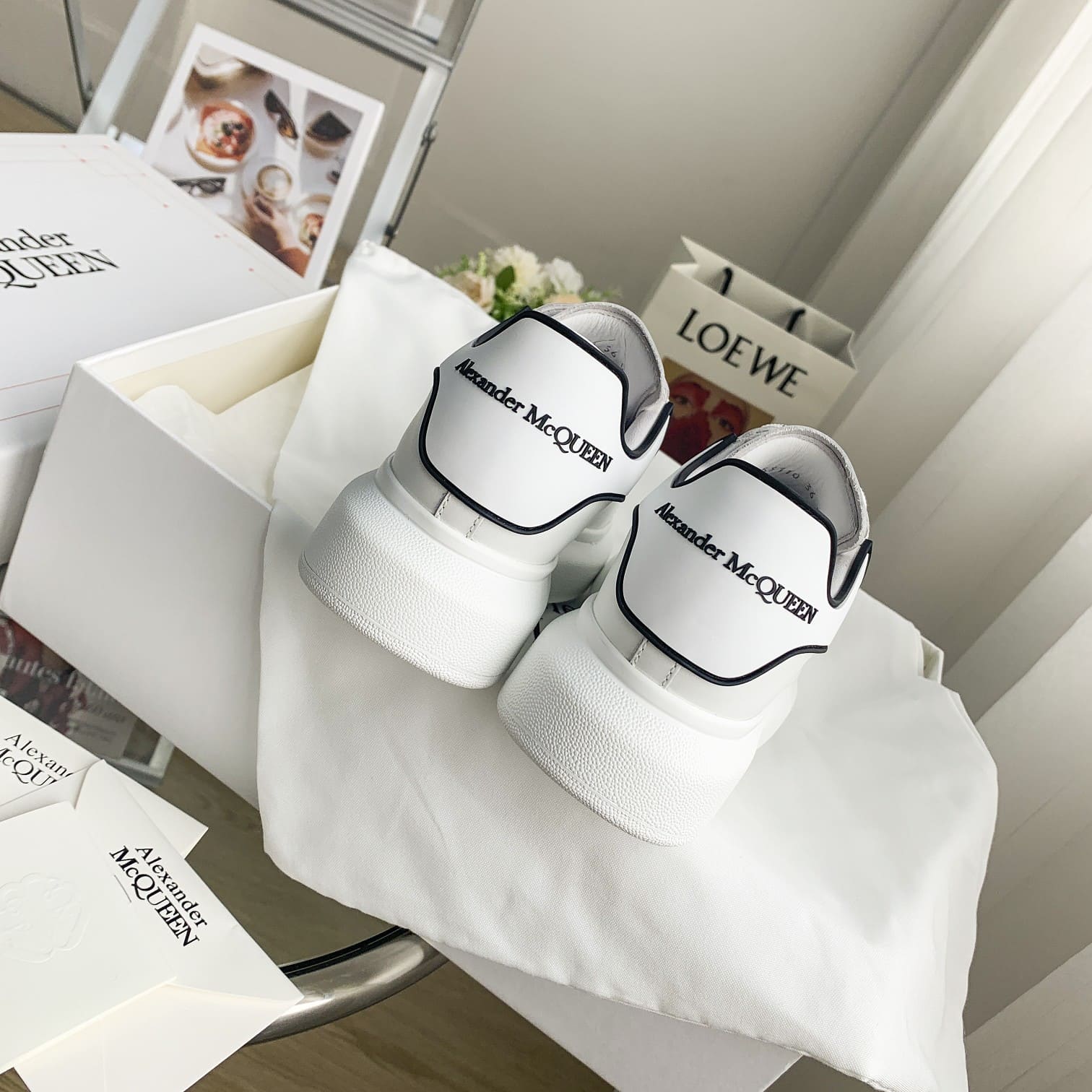 GIÀY ALEXANDER MCQUEEN SNEAKERS SHOES AAA UNISEX NAM VÀ NỮ DA BÊ HẢO HẠNG