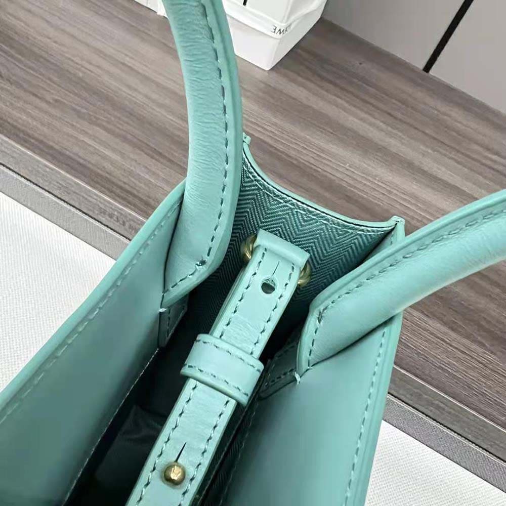 TÚI LOEWE Tote Standard A5 bằng da bê màu xanh nước biển