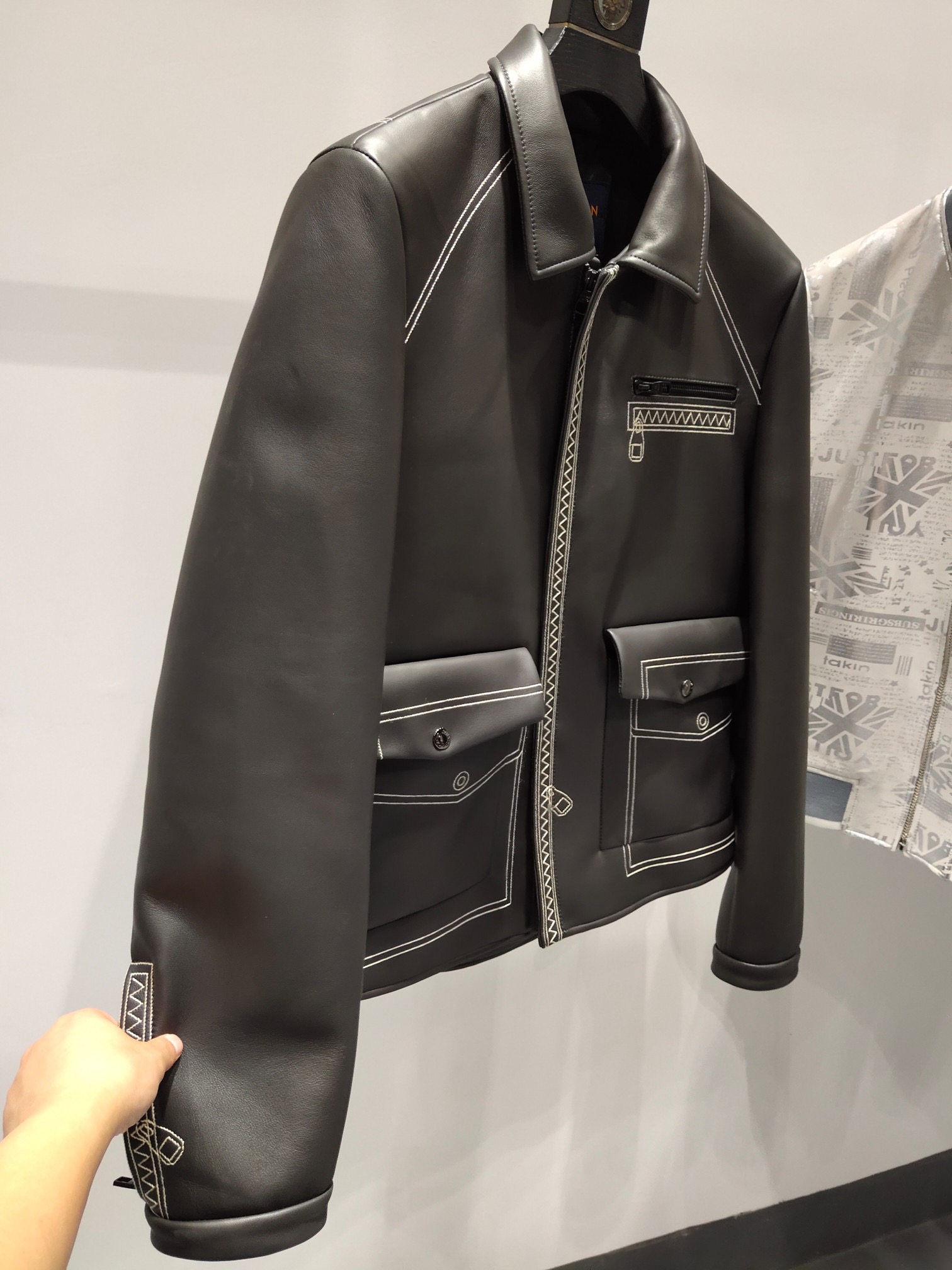 ÁO LOUIS VUITTON LEATHER JACKET