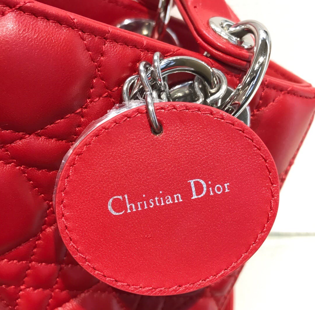 TÚI CHRISTIAN DIOR Lady Dior Bag Red Ferrari Cannage Lambskin Top Quality