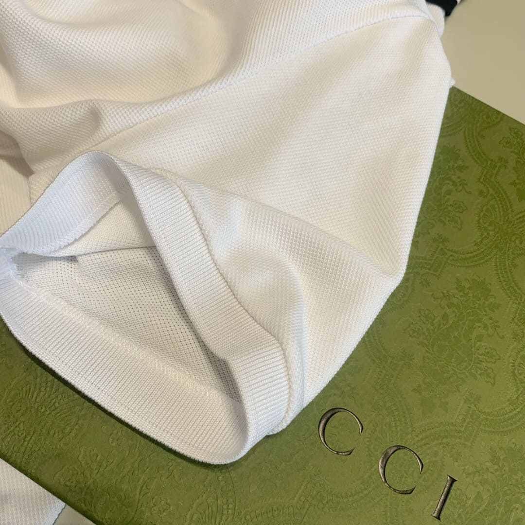 ÁO GUCCI GG POLO SHIRT MÀU TRẮNG UNISEX