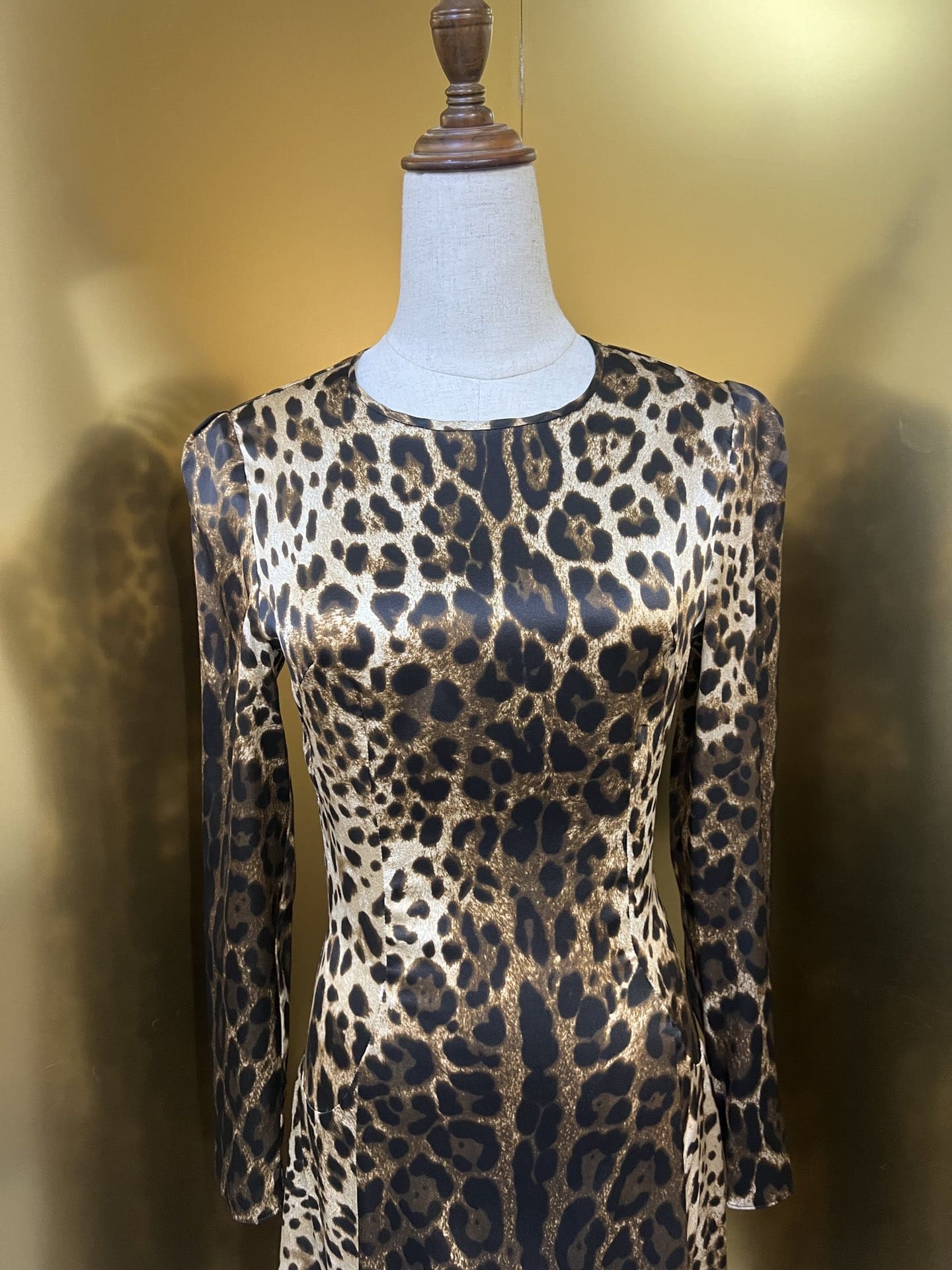 VÁY DOLCE & GABBANA Leopard Print Party Long Dress High Classy