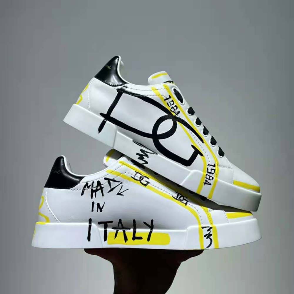 GIÀY DOLCE & GABBANA Limited Edition Portofino Sneakers-Yellow