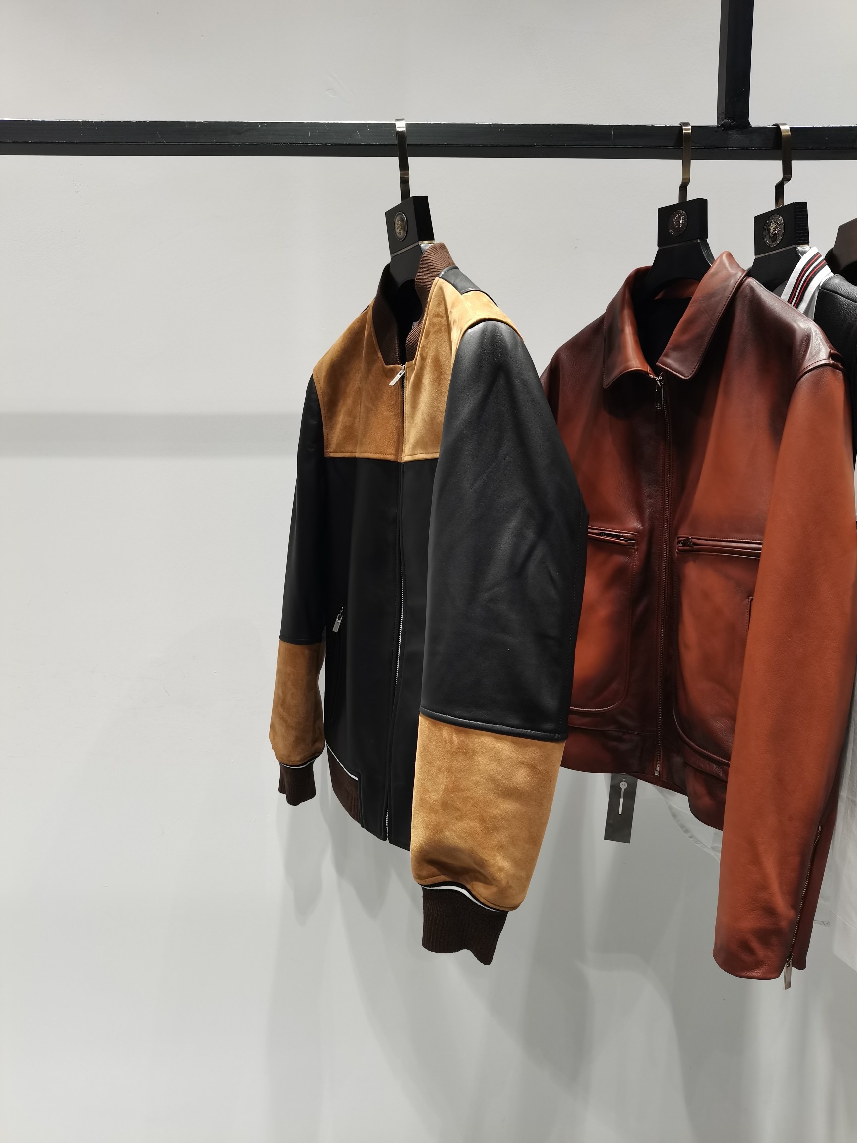 ÁO HERMES LEATHER JACKET