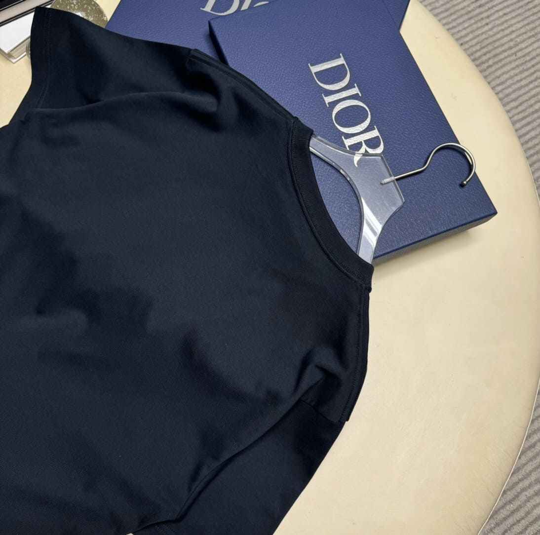 ÁO DIOR 1947 LOGO T SHIRT BLUE