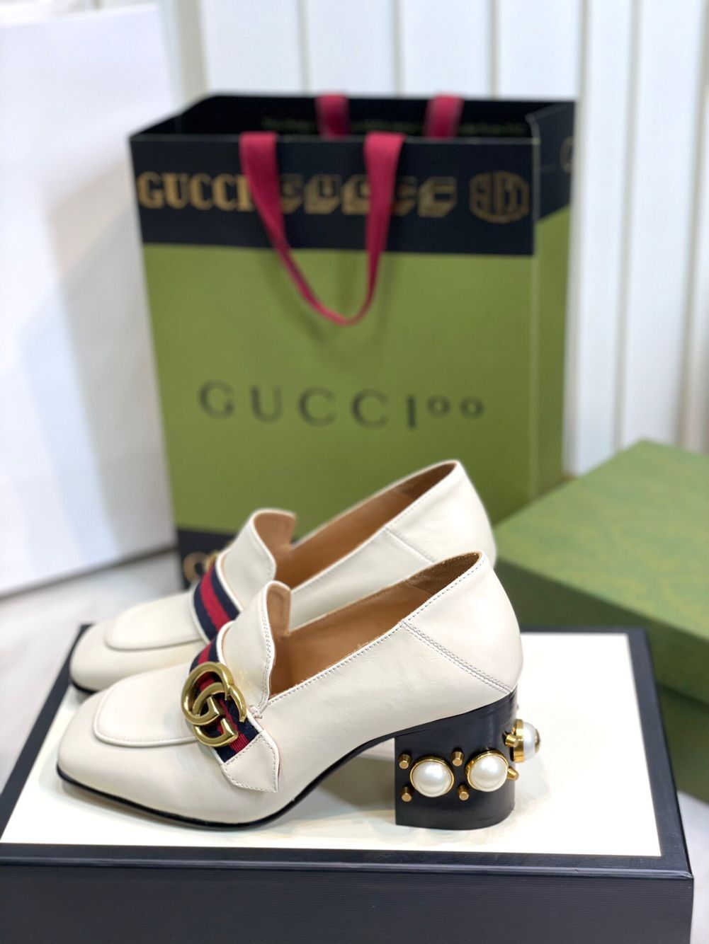 GIÀY GUCCI GG HEEL SHOES