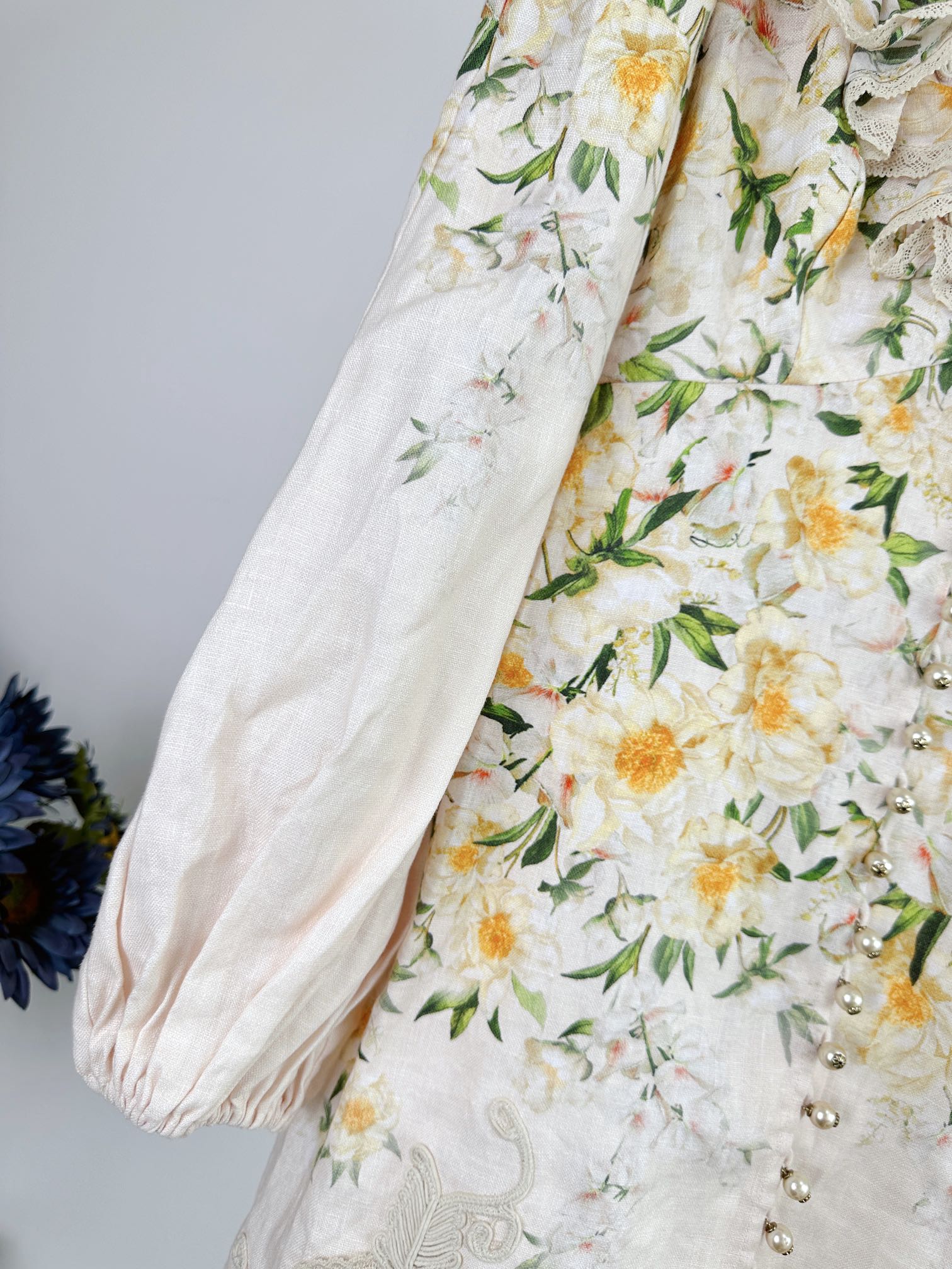 VÁY ZIMMERMANN Lace Fabric Flower Vintage Dress