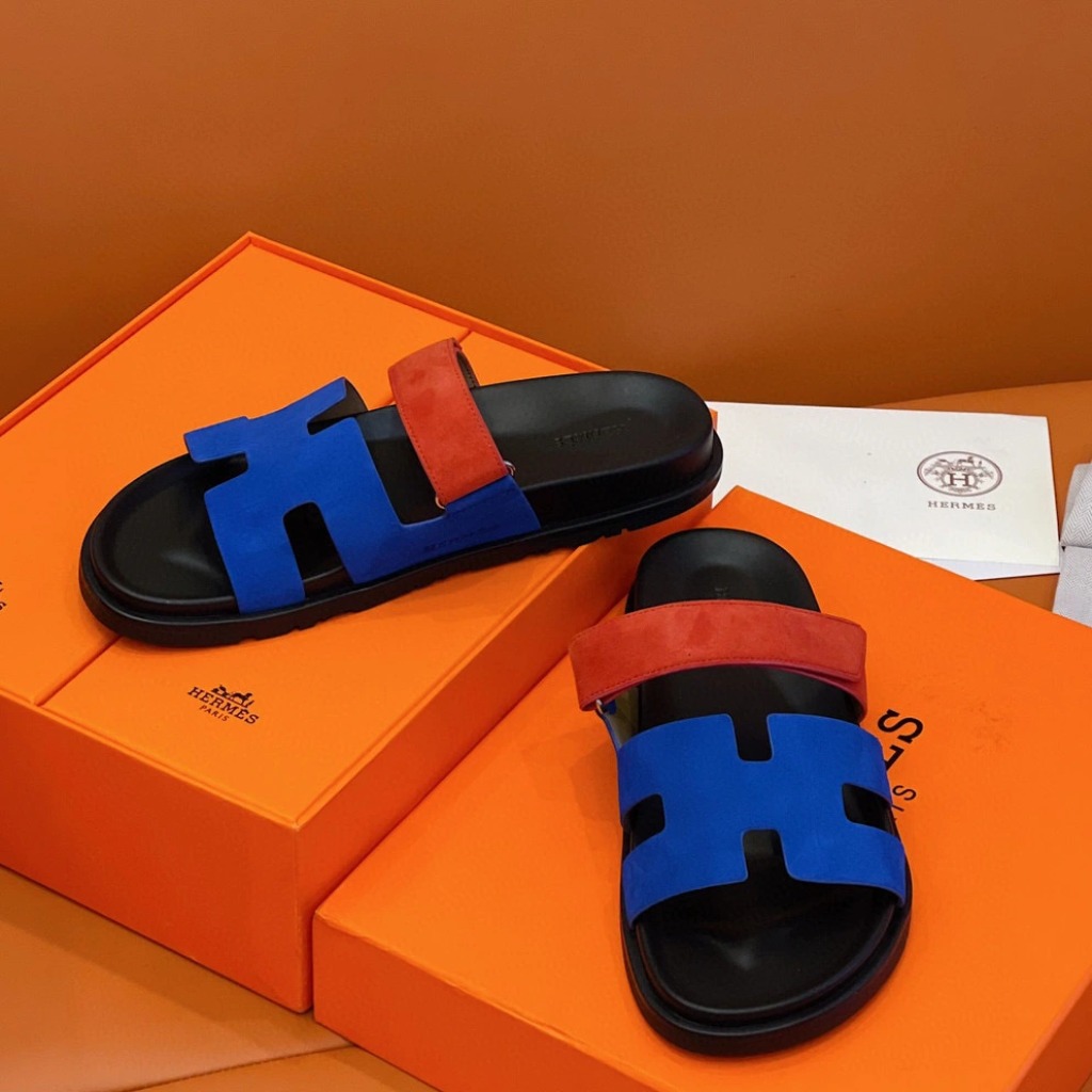 DÉP HERMES Chypre sandal Bleu Electric and Orange
