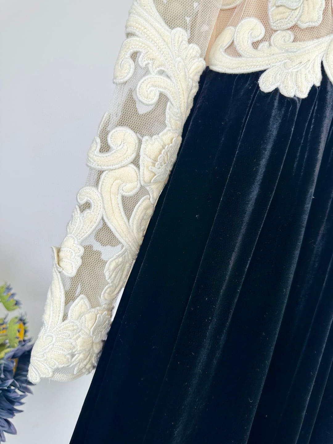 VÁY ZIMMERMANN Flower Black White Vintage Dress High Classy