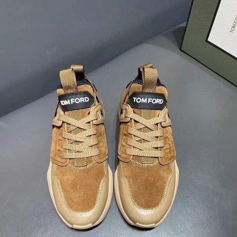 GIÀY TOM FORD TF BROWN SUEDE SNEAKER SHOES AAA