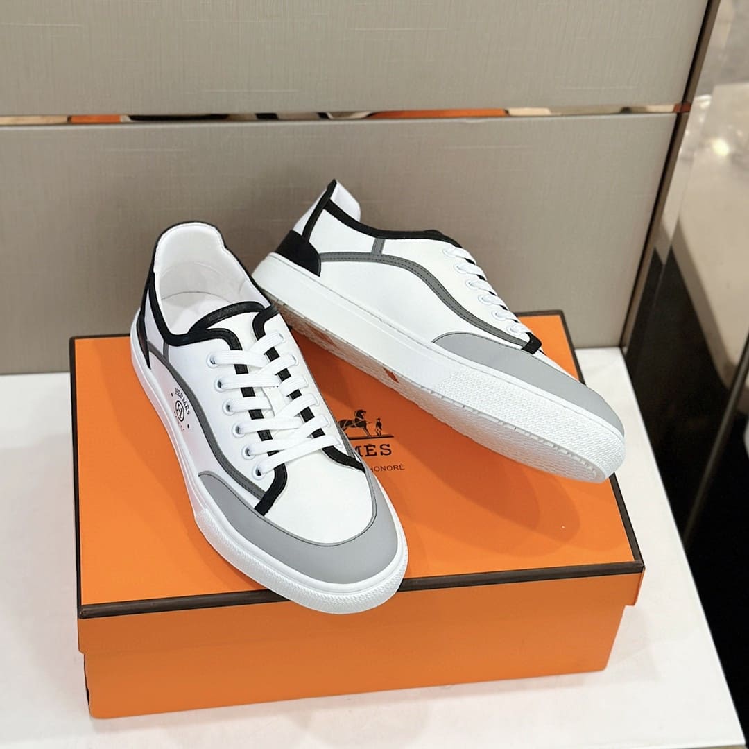 GIÀY HERMES SNEAKER LOW SPORTS WHITE