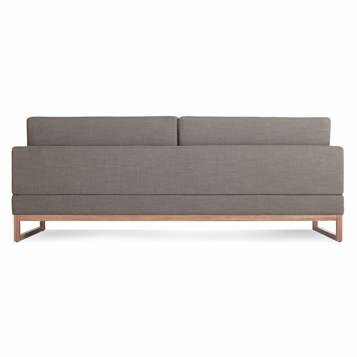 SOFA NỈ CHÂN GỖ Square Arm Sofa Bed
