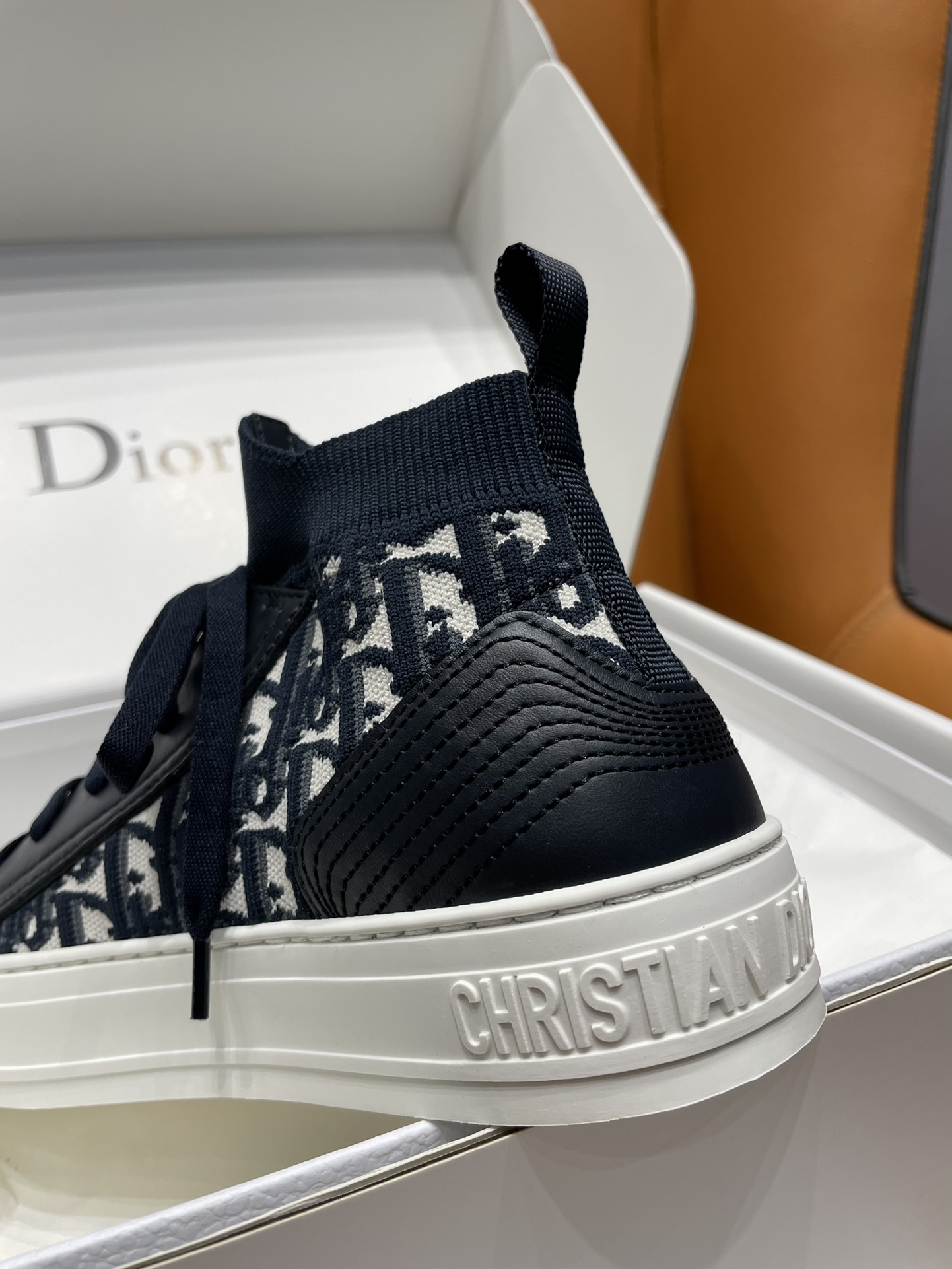 GIÀY Christian Dior Walk'N 23 Oblique High Top Black