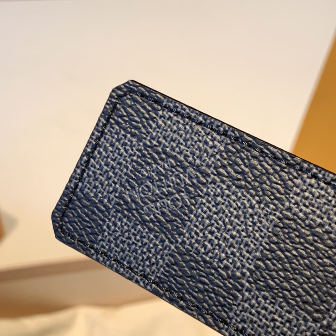 DÂY LƯNG LOUIS VUITTON SQUARE BLACK MONOGRAM Khóa bạc