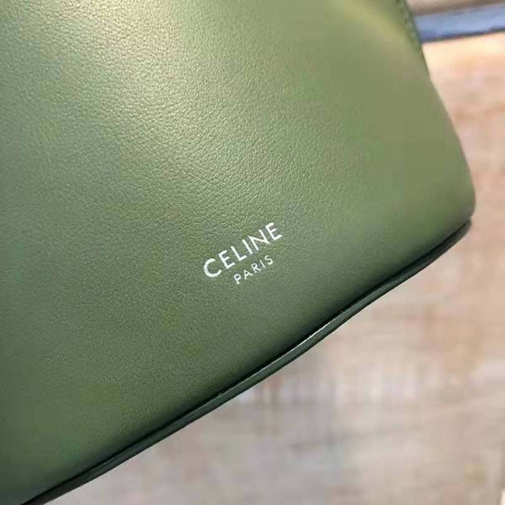 TÚI Celine Women Big Bag Nano Bucket in Smooth Calfskin-Lime
