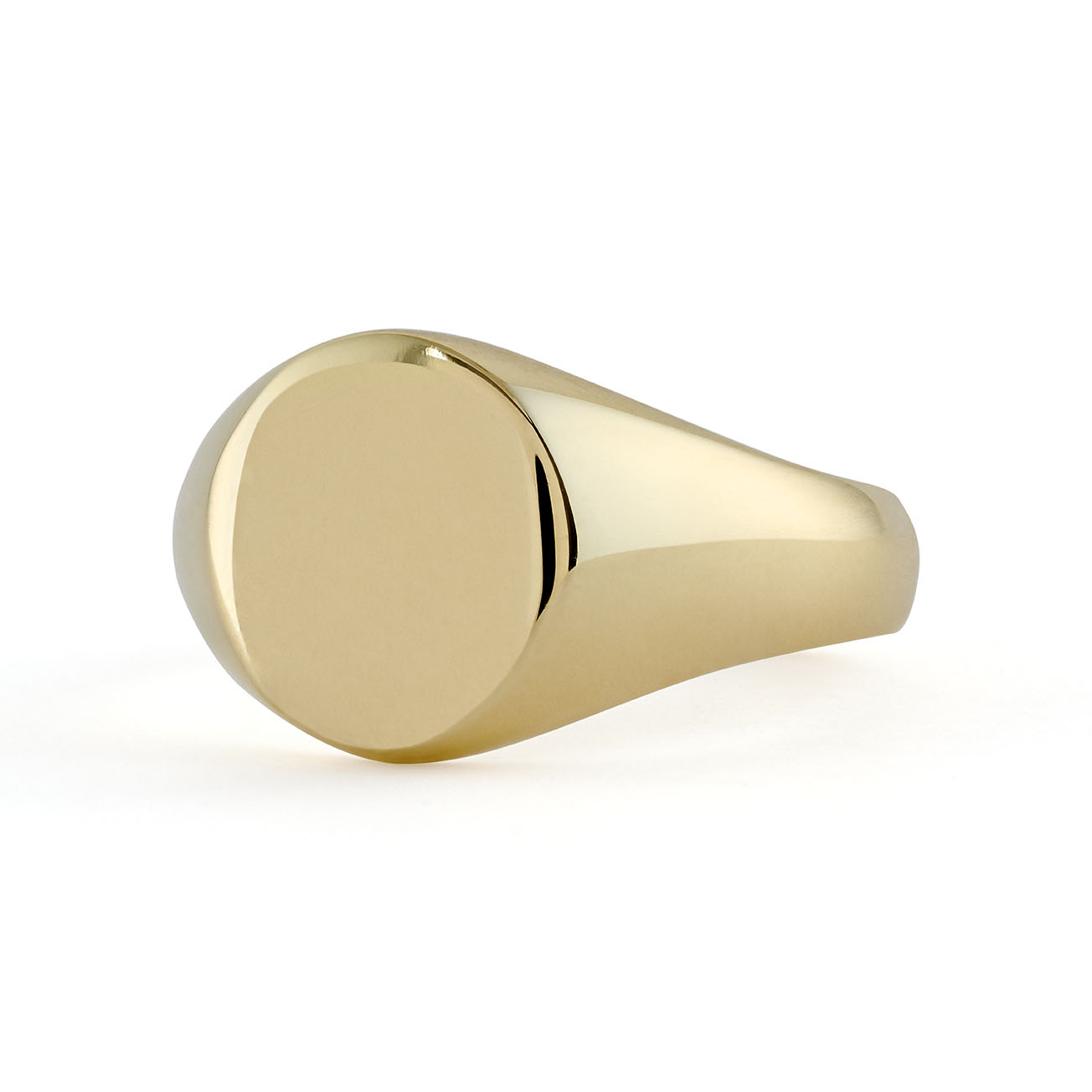 THE Gold 10K Gold Plain Signet