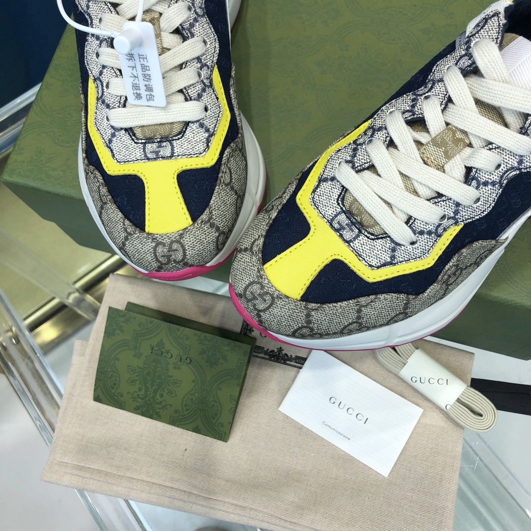 GIÀY GUCCI RHYTON GG ITALIA SNEAKERS SHOES UNISEX