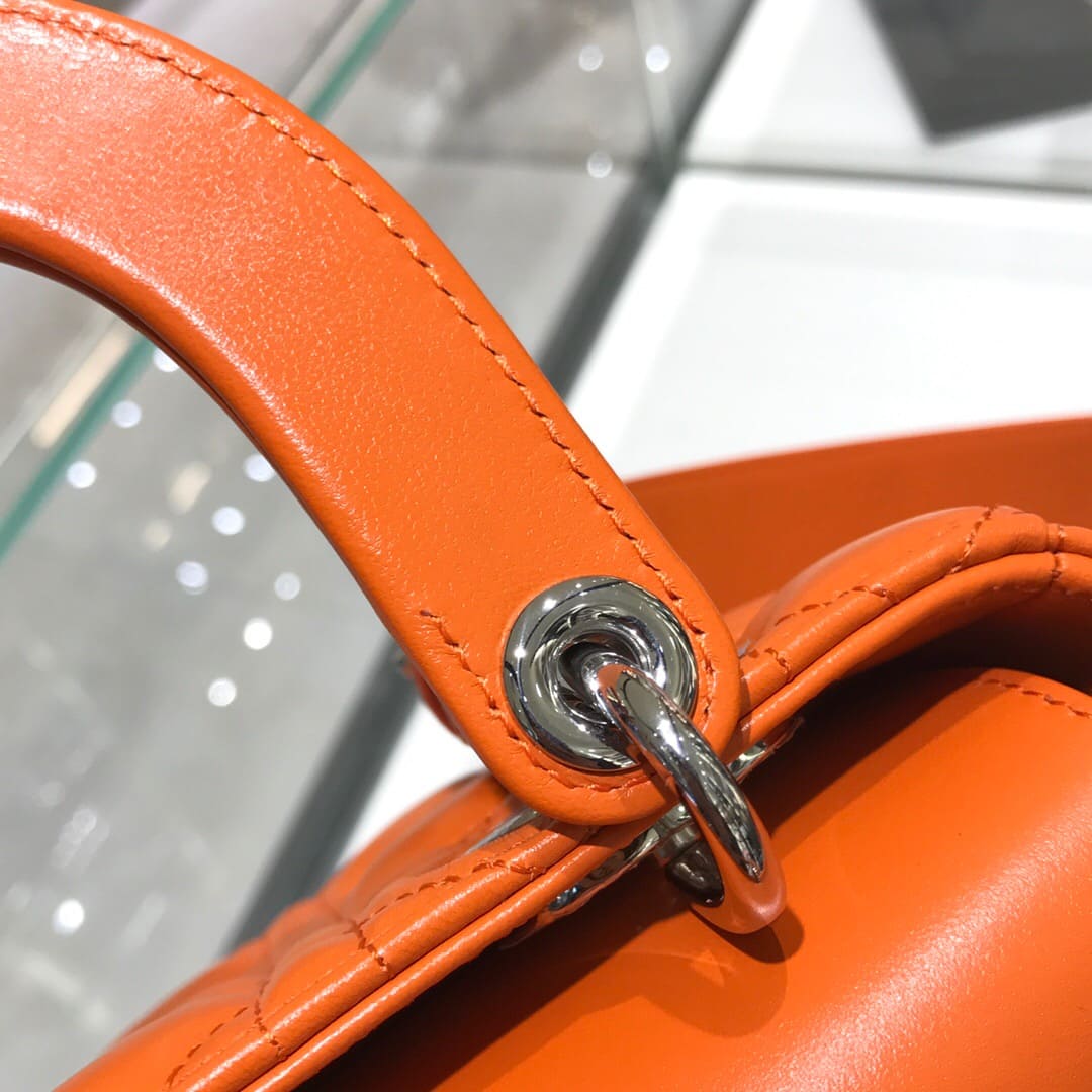 TÚI CHRISTIAN DIOR Lady Dior Bag Orange Cannage Lambskin Top Quality
