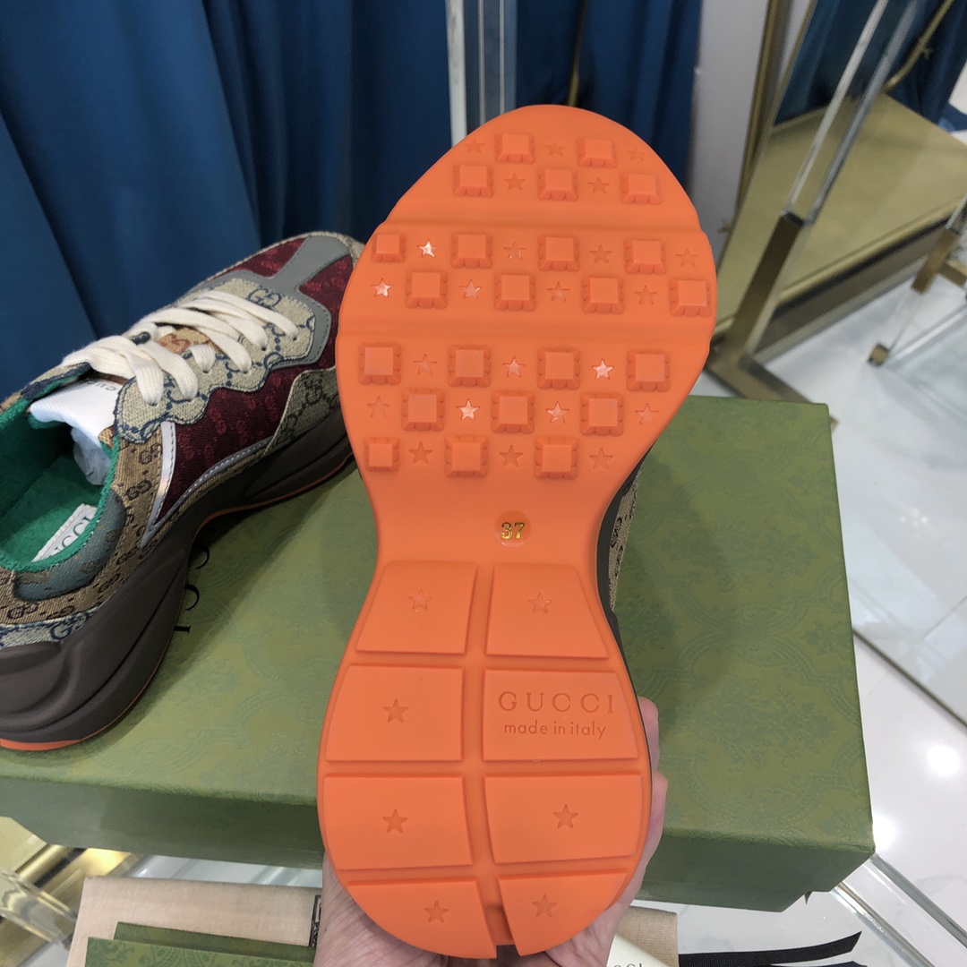 GIÀY GUCCI RHYTON GG ITALIA SNEAKERS SHOES UNISEX