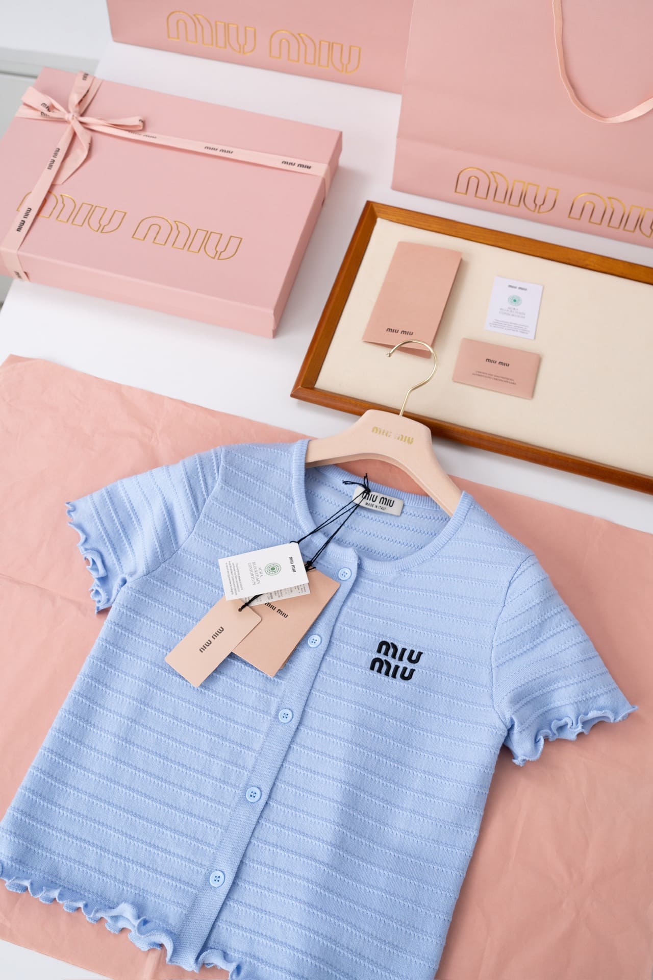 ÁO MIU MIU T - SHIRT DỆT KIM