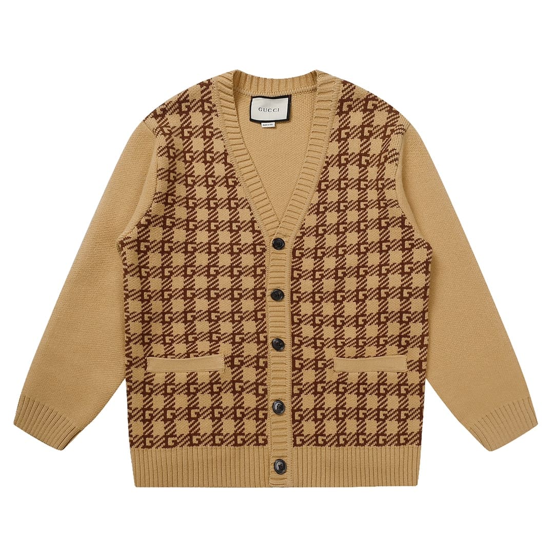 ÁO GUCCI Cashmere Brown Sweater